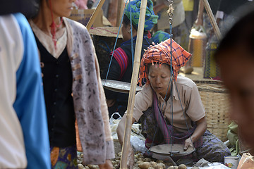 Image showing ASIA MYANMAR NYAUNGSHWE  MARKET