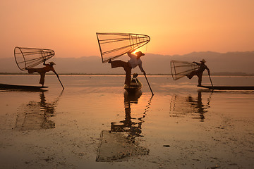 Image showing ASIA MYANMAR INLE LAKE