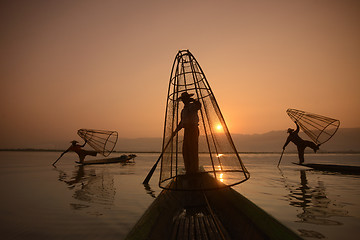 Image showing ASIA MYANMAR INLE LAKE