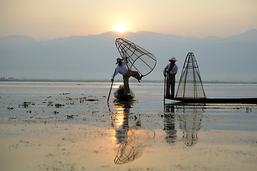 Image showing ASIA MYANMAR INLE LAKE