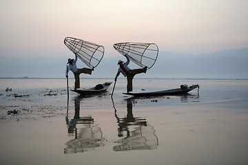 Image showing ASIA MYANMAR INLE LAKE