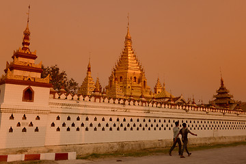 Image showing ASIA MYANMAR INLE LAKE NYAUNGSHWN PAGODA