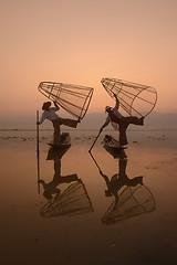 Image showing ASIA MYANMAR INLE LAKE