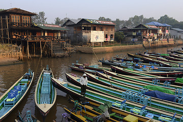 Image showing ASIA MYANMAR NYAUNGSHWE WEAVING FACTORY