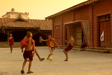 Image showing ASIA MYANMAR NYAUNGSHWE SOCCER FOOTBALL