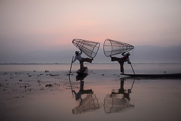 Image showing ASIA MYANMAR INLE LAKE