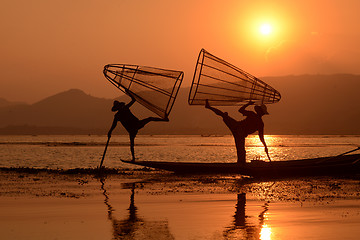 Image showing ASIA MYANMAR INLE LAKE