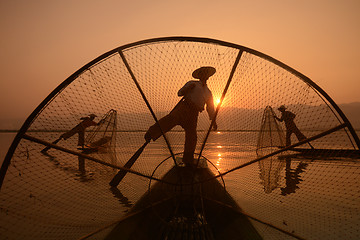 Image showing ASIA MYANMAR INLE LAKE