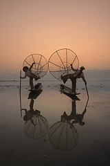 Image showing ASIA MYANMAR INLE LAKE