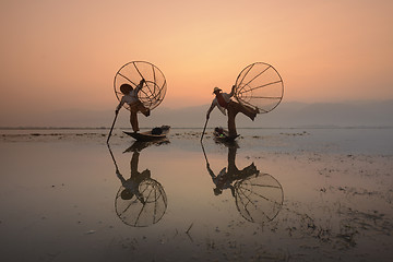 Image showing ASIA MYANMAR INLE LAKE