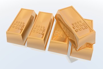 Image showing gold bars