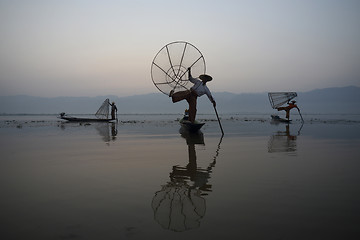 Image showing ASIA MYANMAR INLE LAKE