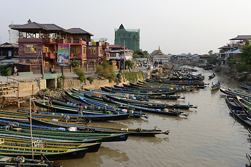 Image showing ASIA MYANMAR NYAUNGSHWE WEAVING FACTORY