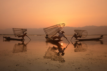 Image showing ASIA MYANMAR INLE LAKE