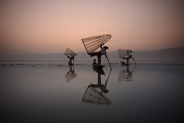 Image showing ASIA MYANMAR INLE LAKE