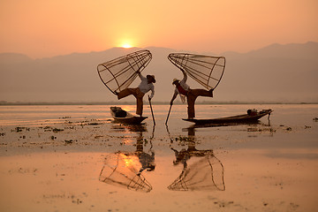 Image showing ASIA MYANMAR INLE LAKE