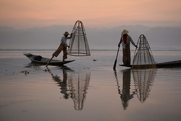 Image showing ASIA MYANMAR INLE LAKE