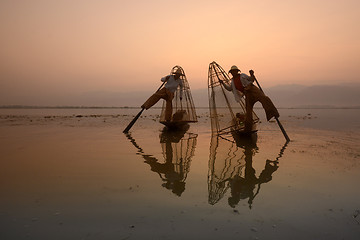 Image showing ASIA MYANMAR INLE LAKE