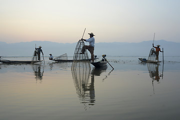 Image showing ASIA MYANMAR INLE LAKE