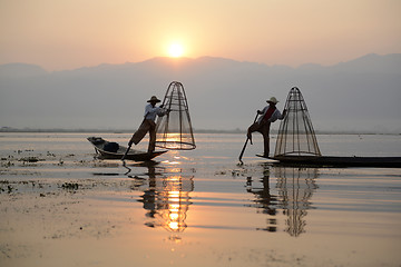 Image showing ASIA MYANMAR INLE LAKE