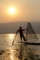 Image showing ASIA MYANMAR INLE LAKE