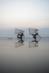 Image showing ASIA MYANMAR INLE LAKE