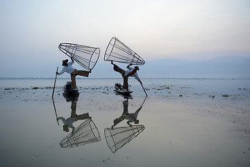 Image showing ASIA MYANMAR INLE LAKE