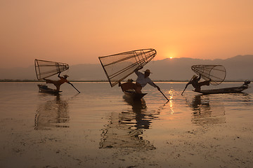 Image showing ASIA MYANMAR INLE LAKE