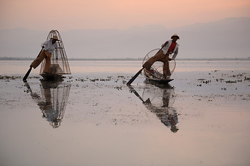 Image showing ASIA MYANMAR INLE LAKE