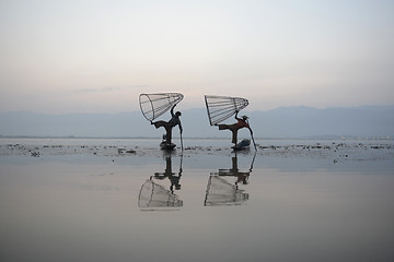 Image showing ASIA MYANMAR INLE LAKE