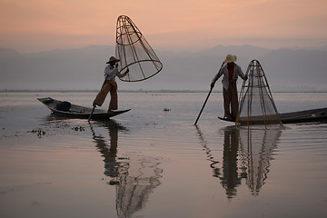 Image showing ASIA MYANMAR INLE LAKE