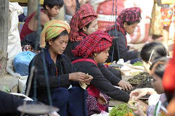 Image showing ASIA MYANMAR NYAUNGSHWE  MARKET