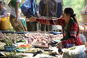 Image showing ASIA MYANMAR NYAUNGSHWE WEAVING FACTORY