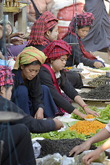 Image showing ASIA MYANMAR NYAUNGSHWE  MARKET