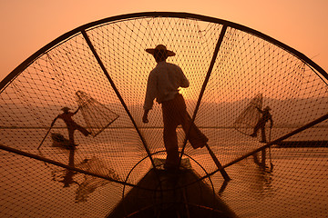 Image showing ASIA MYANMAR INLE LAKE