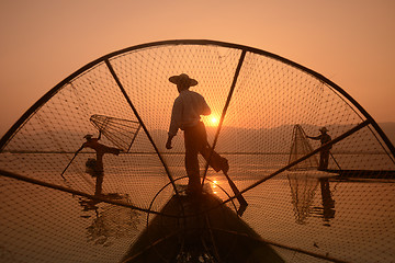 Image showing ASIA MYANMAR INLE LAKE