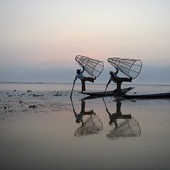 Image showing ASIA MYANMAR INLE LAKE