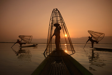 Image showing ASIA MYANMAR INLE LAKE