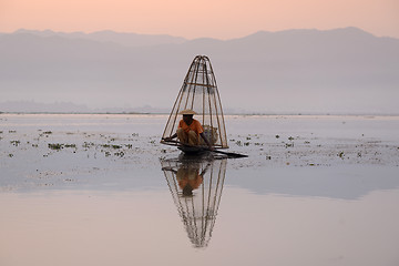 Image showing ASIA MYANMAR INLE LAKE