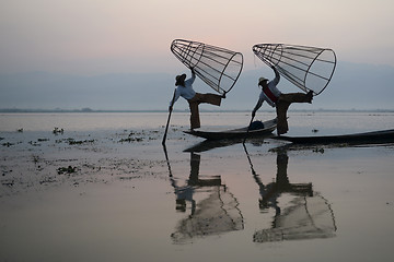 Image showing ASIA MYANMAR INLE LAKE