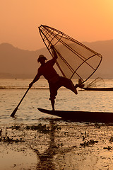 Image showing ASIA MYANMAR INLE LAKE