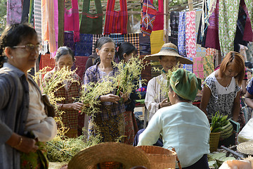 Image showing ASIA MYANMAR NYAUNGSHWE WEAVING FACTORY