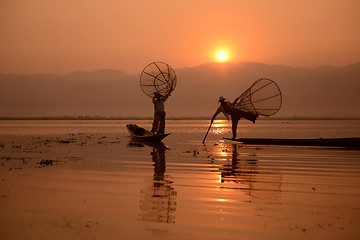 Image showing ASIA MYANMAR INLE LAKE