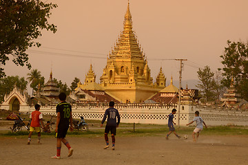 Image showing ASIA MYANMAR NYAUNGSHWE SOCCER FOOTBALL