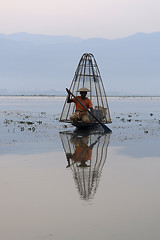 Image showing ASIA MYANMAR INLE LAKE