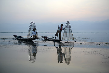 Image showing ASIA MYANMAR INLE LAKE