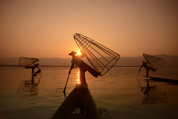 Image showing ASIA MYANMAR INLE LAKE