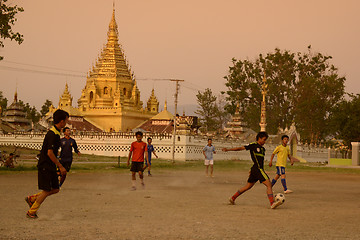 Image showing ASIA MYANMAR NYAUNGSHWE SOCCER FOOTBALL