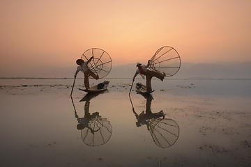 Image showing ASIA MYANMAR INLE LAKE