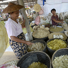 Image showing ASIA MYANMAR NYAUNGSHWE INLE LAKE MARKET